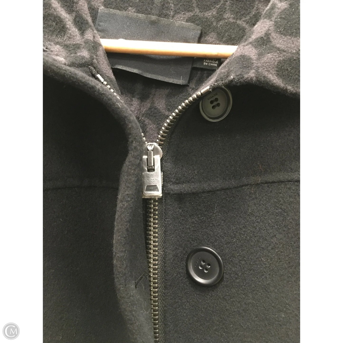Coat Designer By Coach In Black, Size: Xs