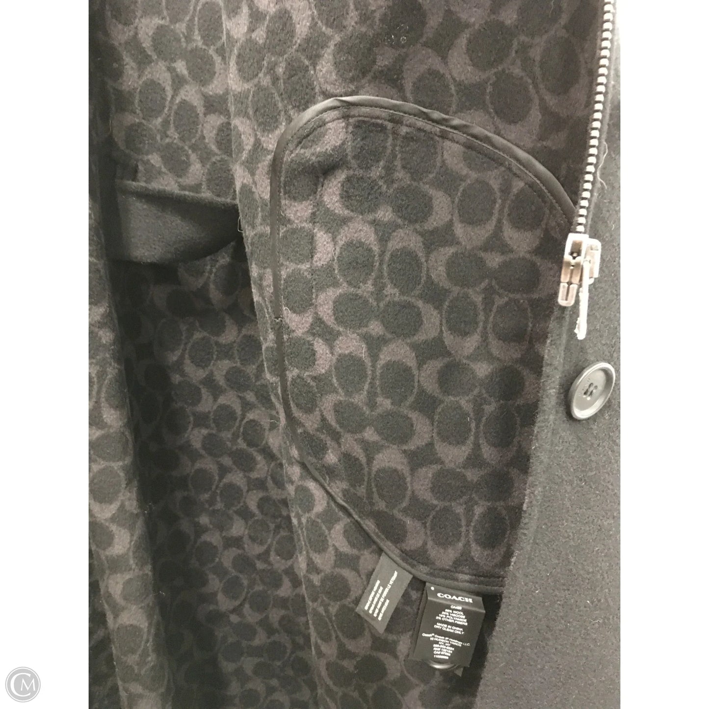 Coat Designer By Coach In Black, Size: Xs