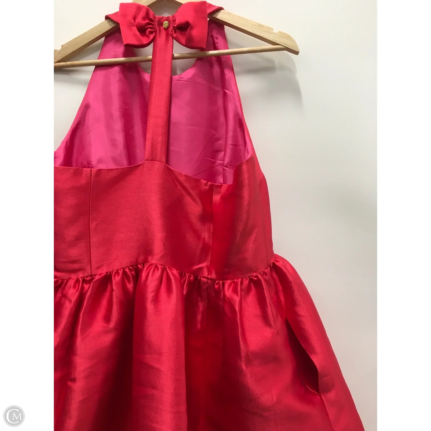Dress Designer By Kate Spade In Red & Pink, Size: 12