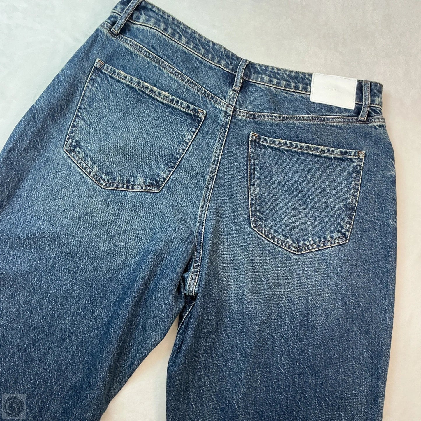 Jeans Straight By Express In Blue Denim, Size: 14