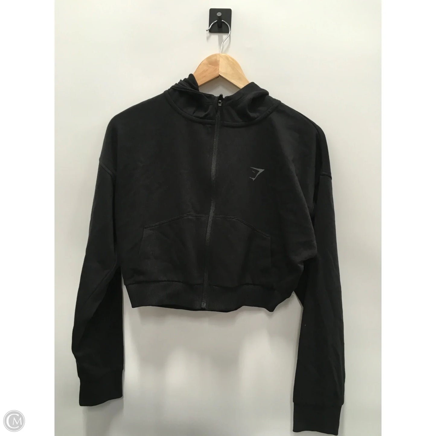 Athletic Sweatshirt Hoodie By Gym Shark In Black, Size: M