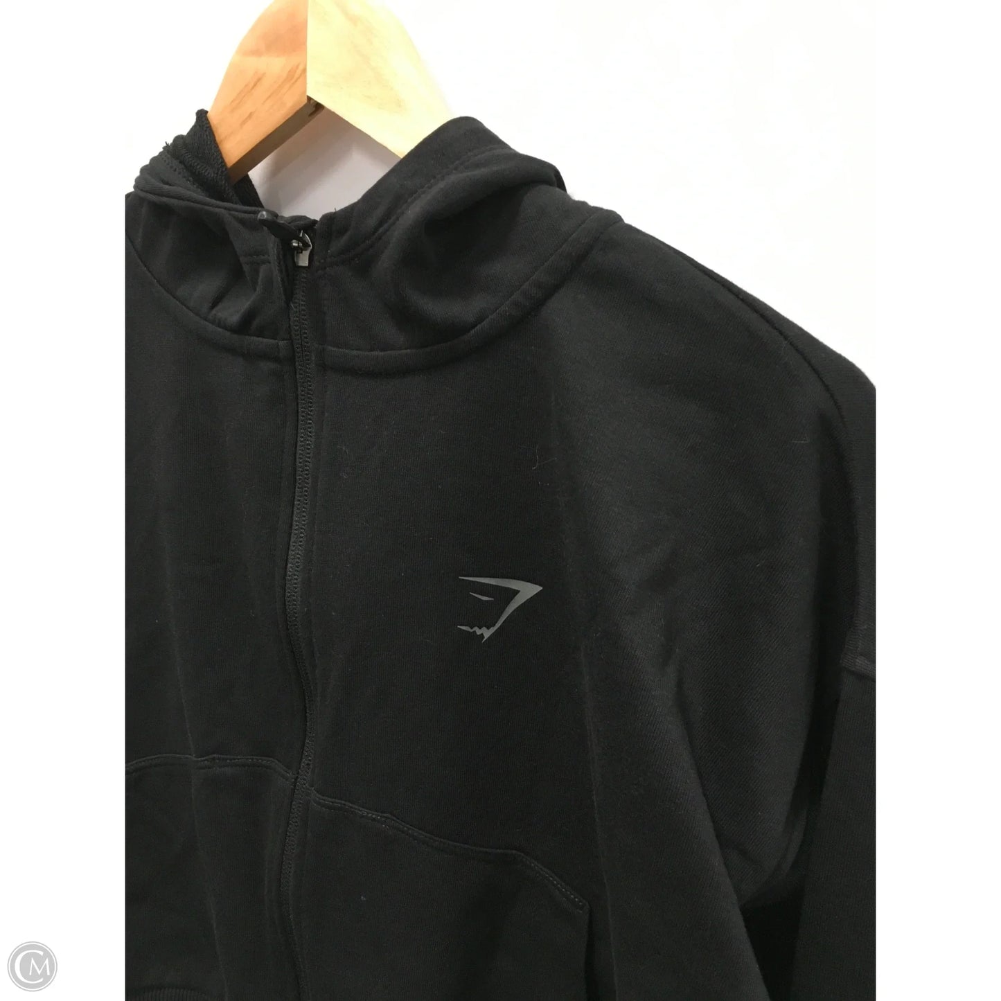 Athletic Sweatshirt Hoodie By Gym Shark In Black, Size: M