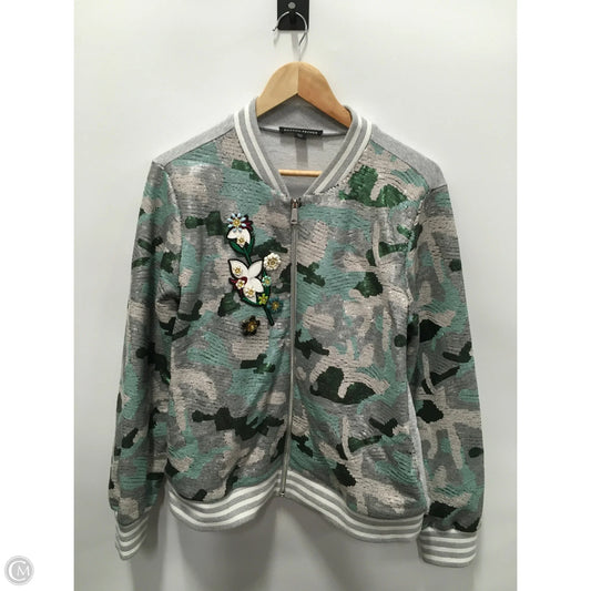 Jacket Other By Boston Proper In Green & Grey, Size: L