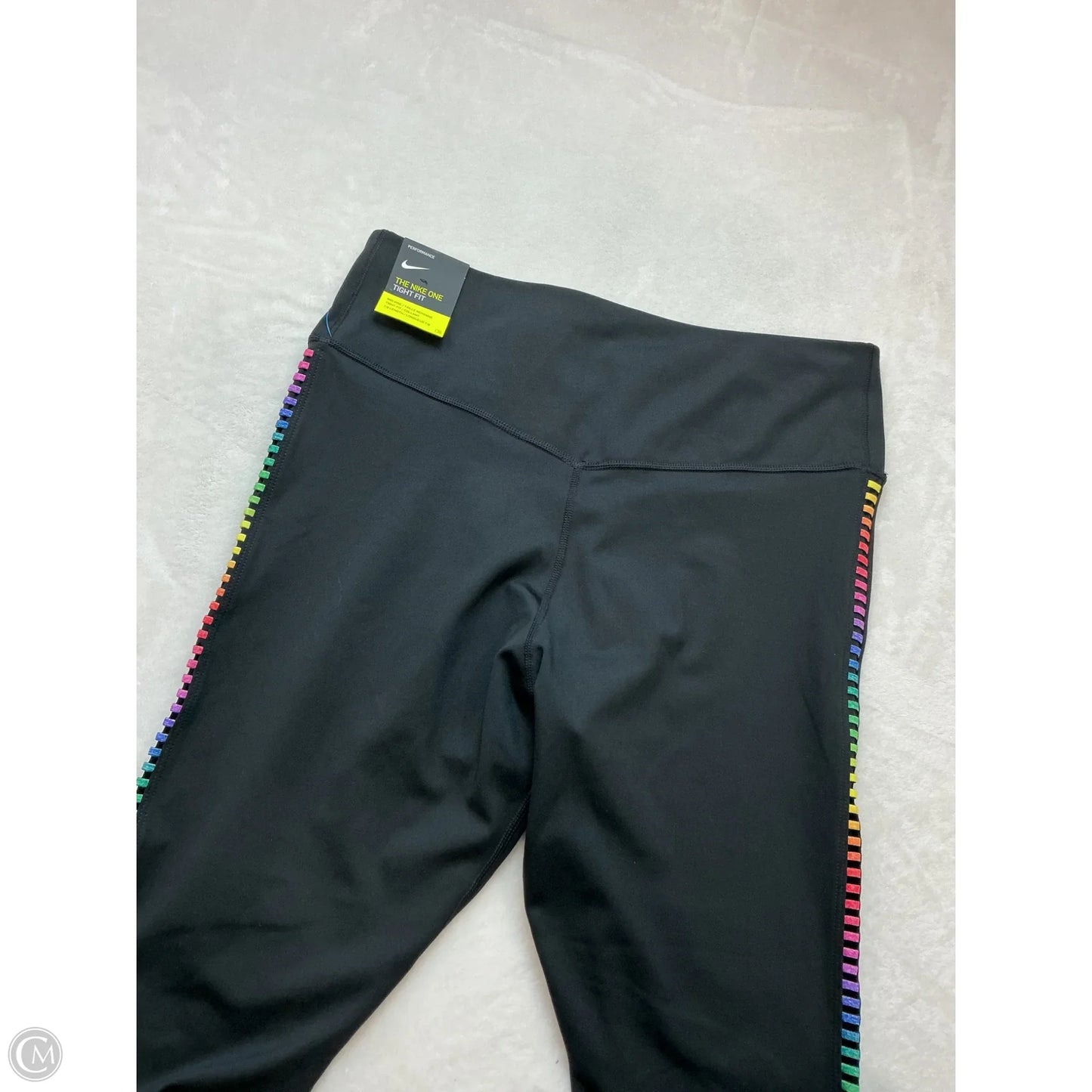 Athletic Leggings By Nike In Black, Size: L