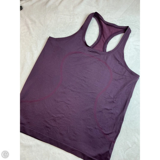 Athletic Tank Top By Lululemon In Blue & Purple, Size: 10