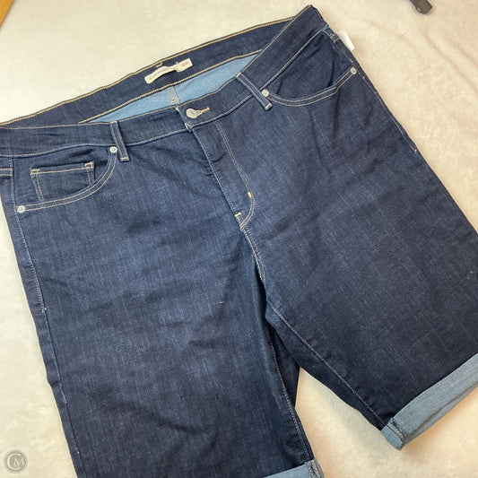 Shorts By Levis In Blue Denim, Size: 18