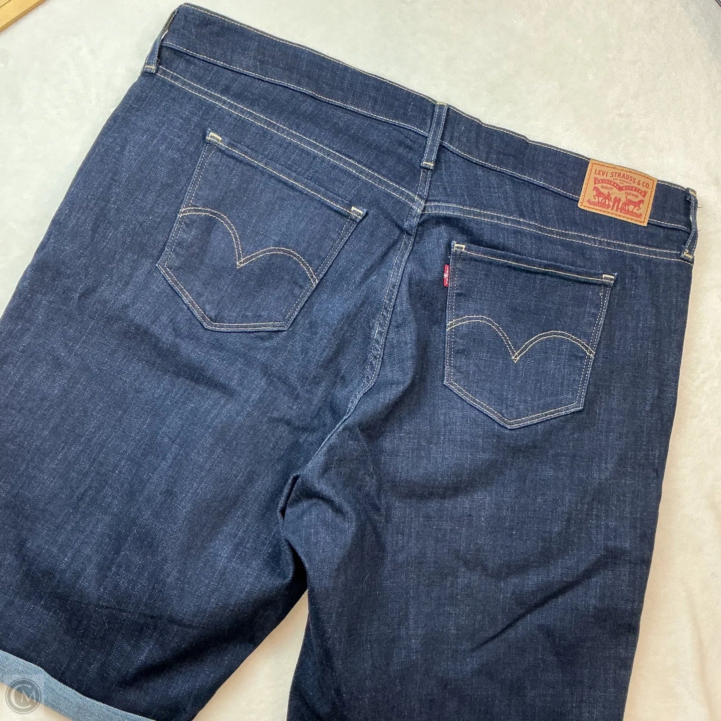 Shorts By Levis In Blue Denim, Size: 18