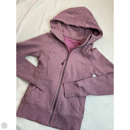 Athletic Sweatshirt Hoodie By Lululemon In Purple, Size: 0