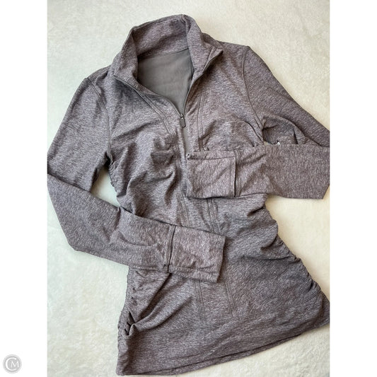 Athletic Jacket By Lululemon In Purple, Size: 4