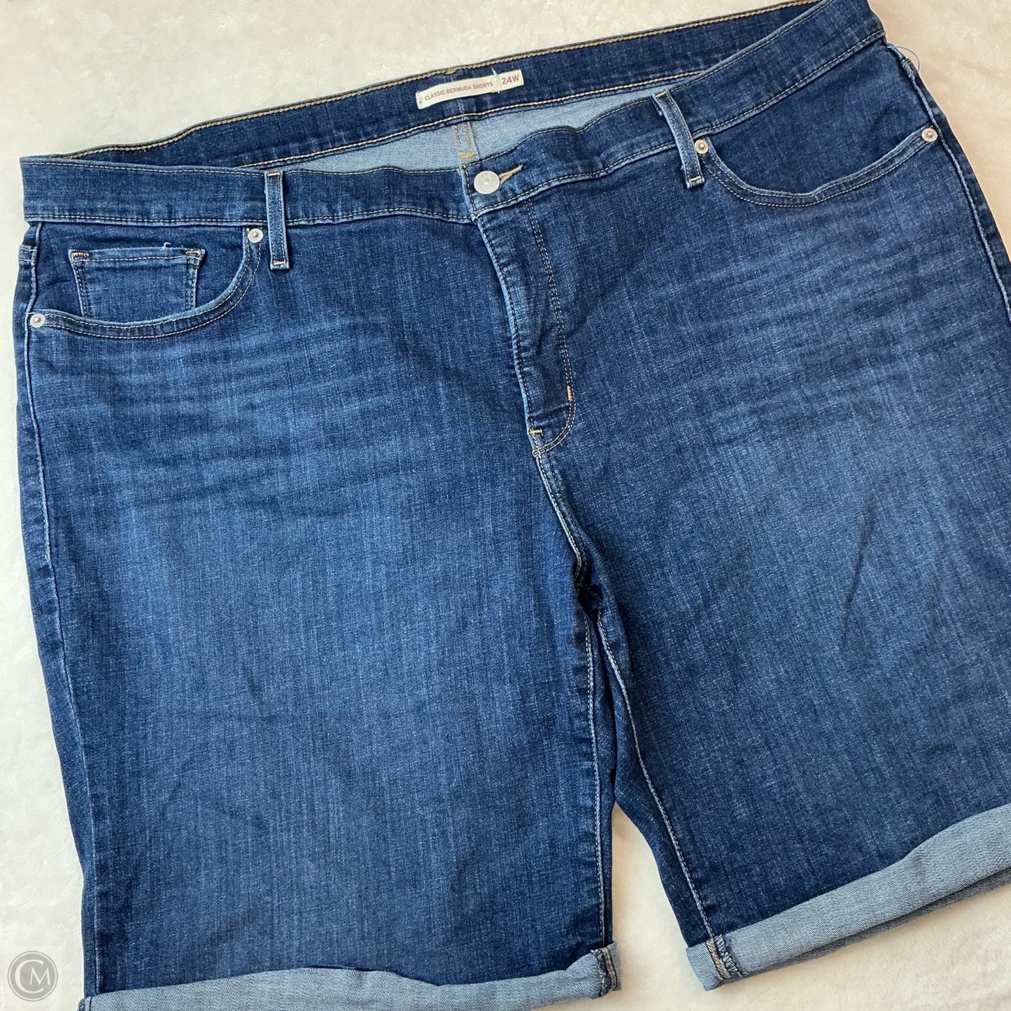 Shorts By Levis In Blue Denim, Size: 24