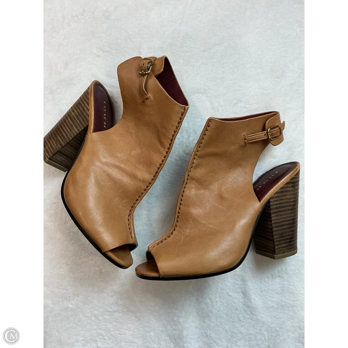 Shoes Designer By Coach In Tan, Size: 8.5
