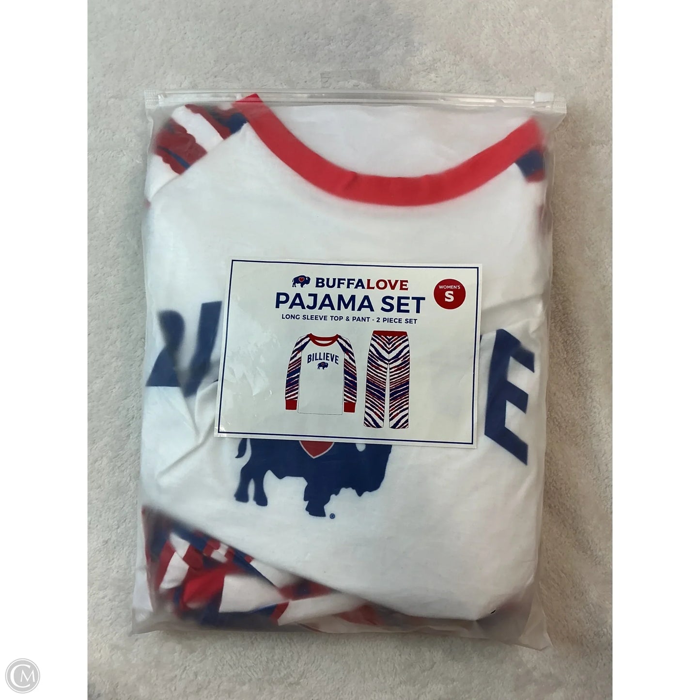 Pajamas 2pc By Clothes Mentor In Blue & Red & White, Size: S