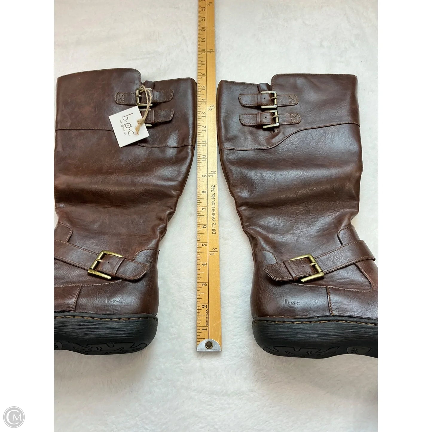 Boots Mid-calf Flats By Boc In Brown, Size: 8