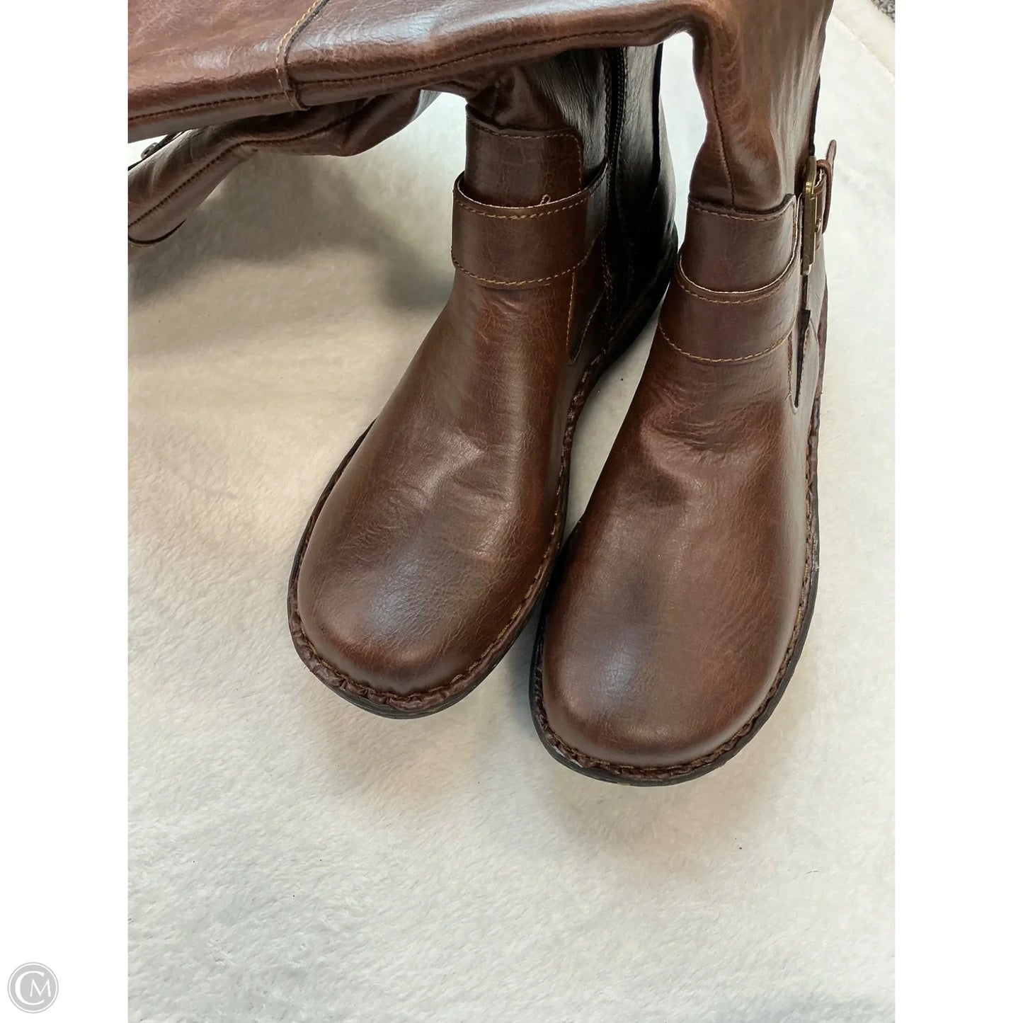 Boots Mid-calf Flats By Boc In Brown, Size: 8