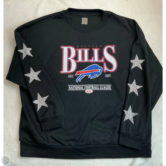 Sweatshirt Crewneck By Clothes Mentor In Black, Size: L