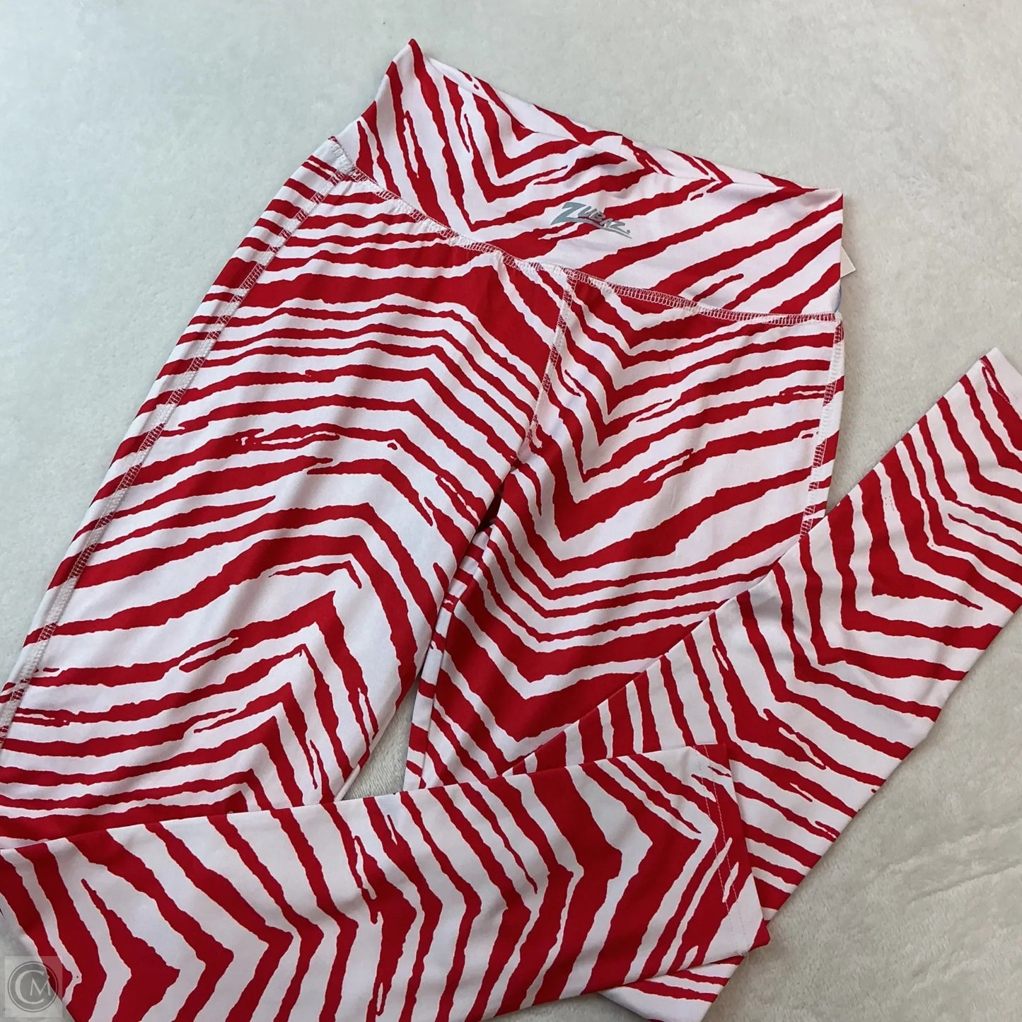 Athletic Leggings By Clothes Mentor In Red & White, Size: S