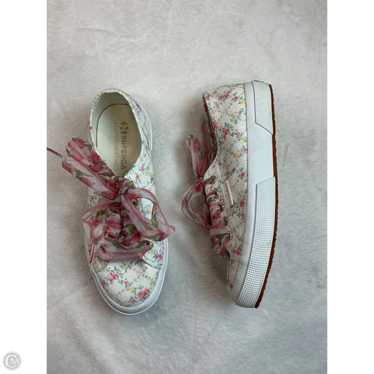 Shoes Flats By Superga In Floral Print, Size: 7.5