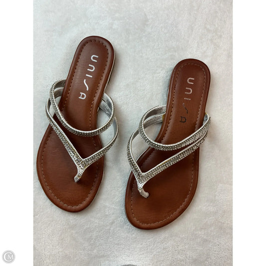 Sandals Flats By Unisa In Tan, Size: 8