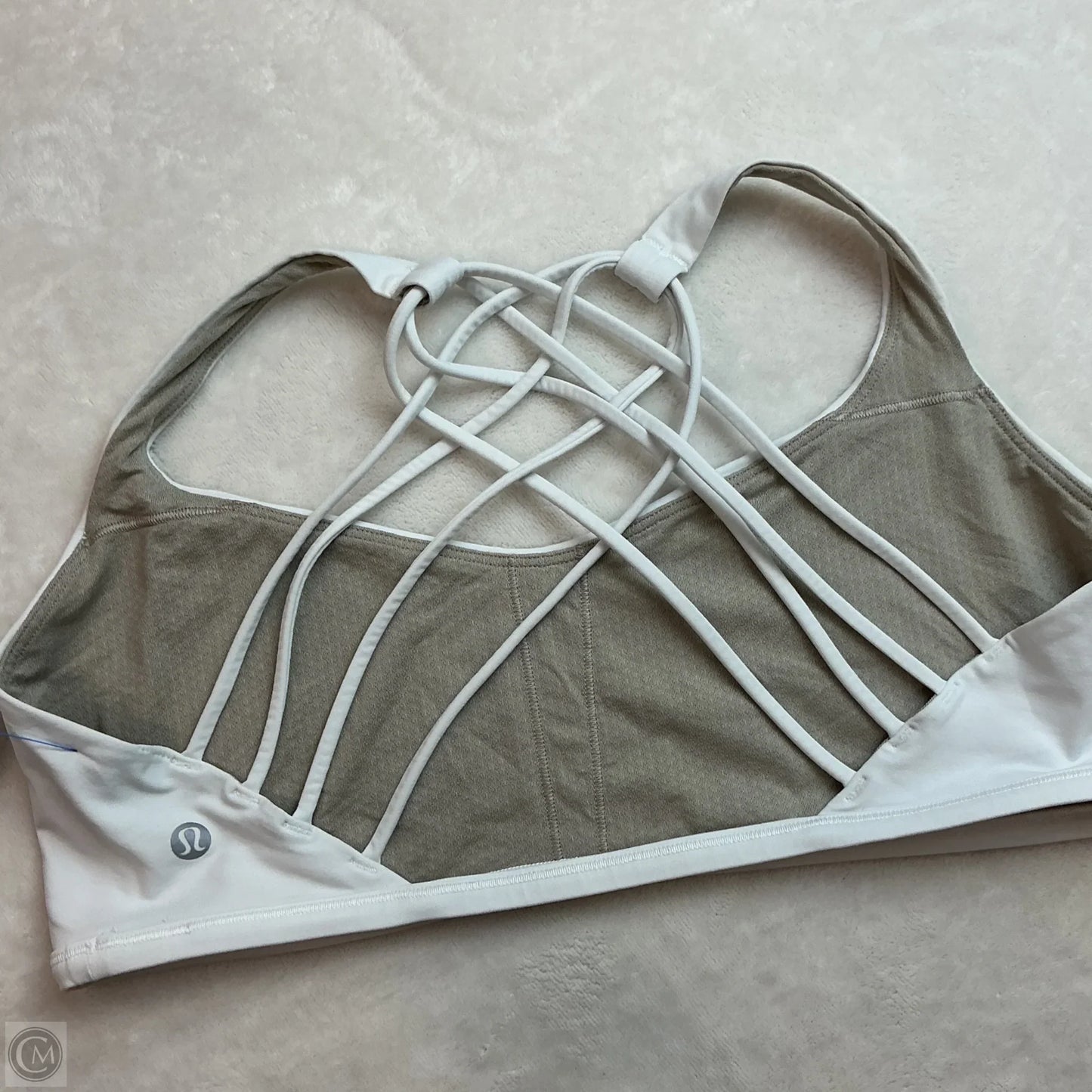 Athletic Bra By Lululemon In White, Size: 14