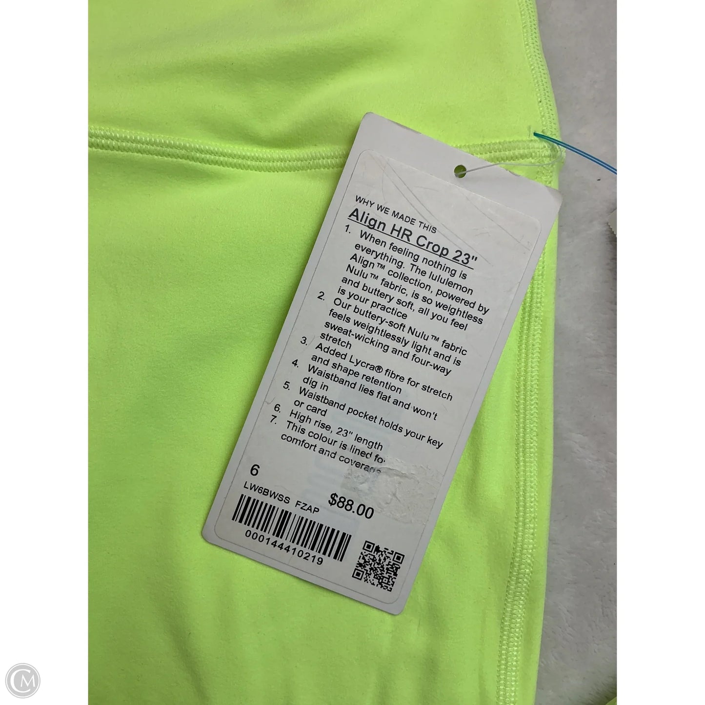 Athletic Leggings By Lululemon In Green, Size: 6
