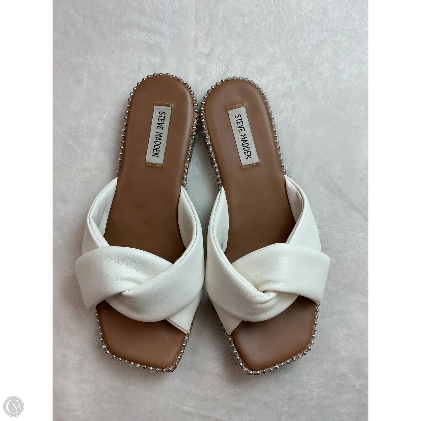 Sandals Flats By Steve Madden In White, Size: 8.5