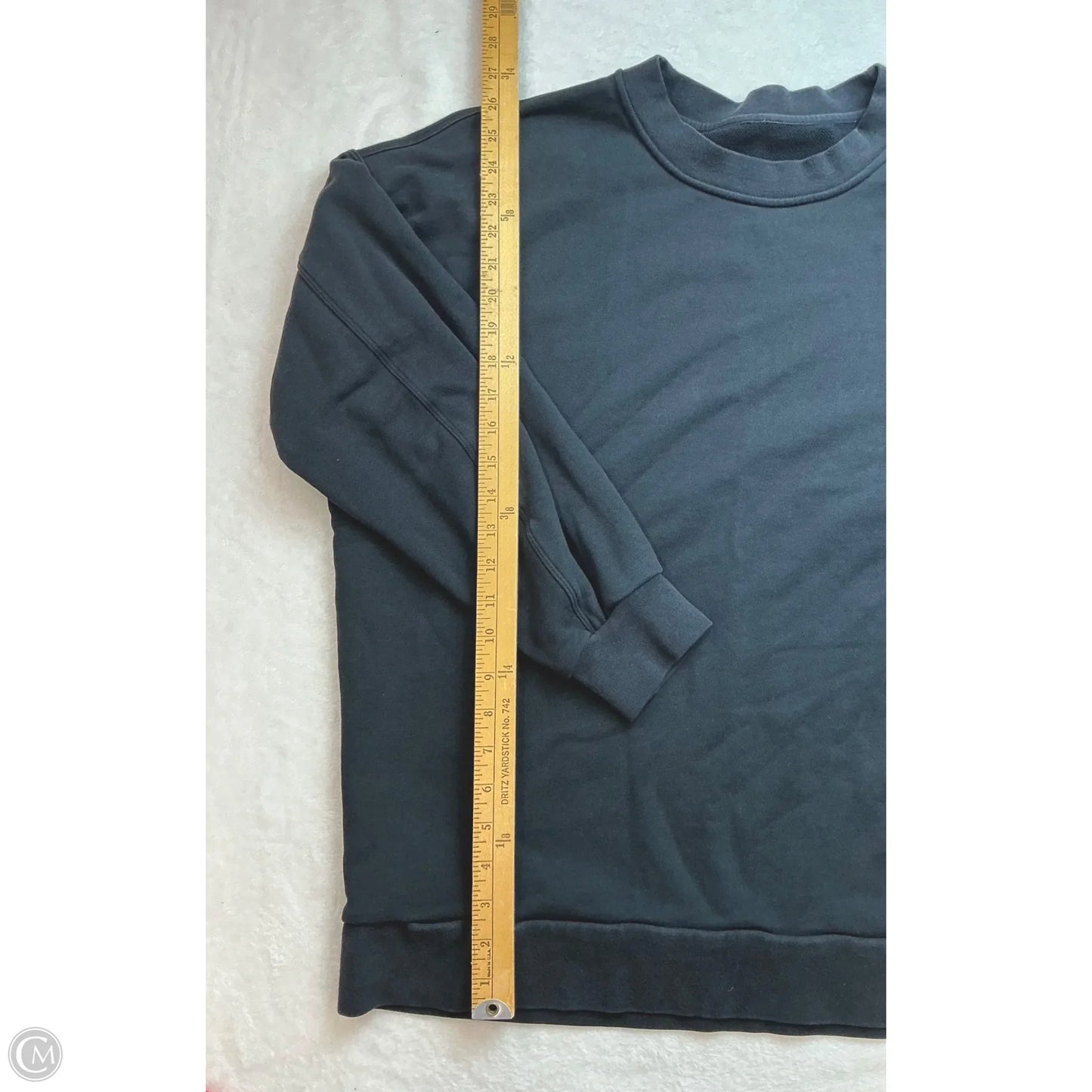 Athletic Sweatshirt Crewneck By Lululemon In Black, Size: L