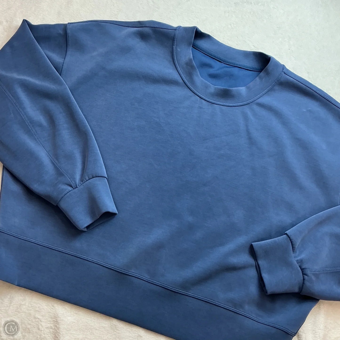 Athletic Sweatshirt Crewneck By Lululemon In Blue, Size: 10