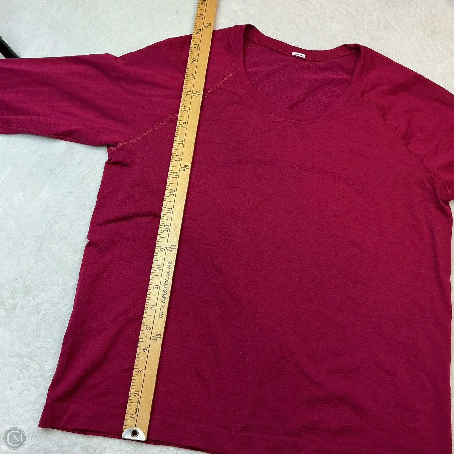 Athletic Top Long Sleeve Crewneck By Lululemon In Pink, Size: 12