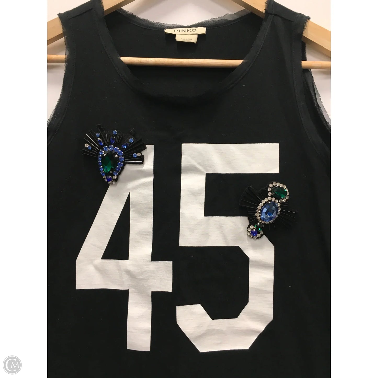 Top Sleeveless By pinko In Black, Size: S