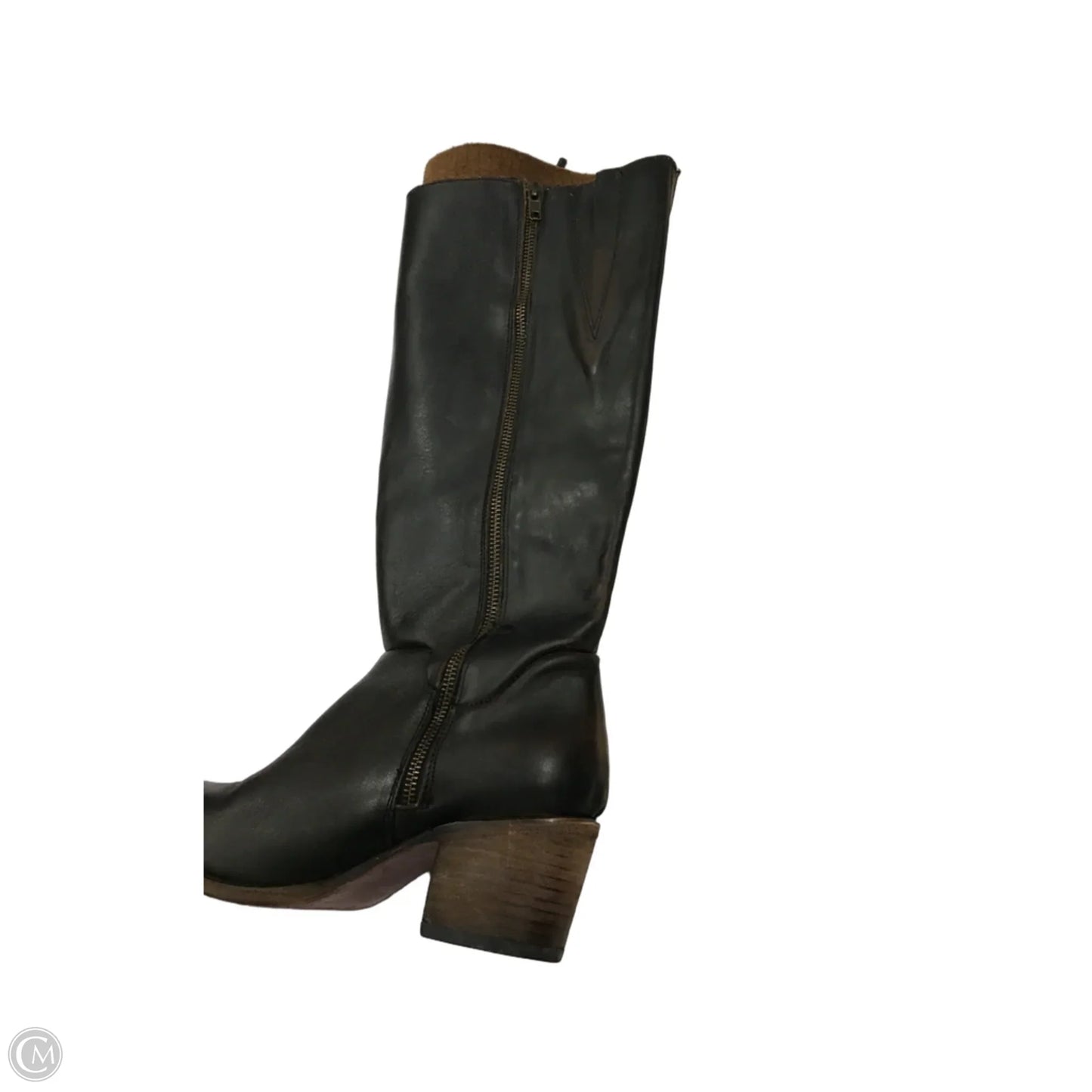 Boots Over-the-knee Flats By Freebird In Brown, Size: 9