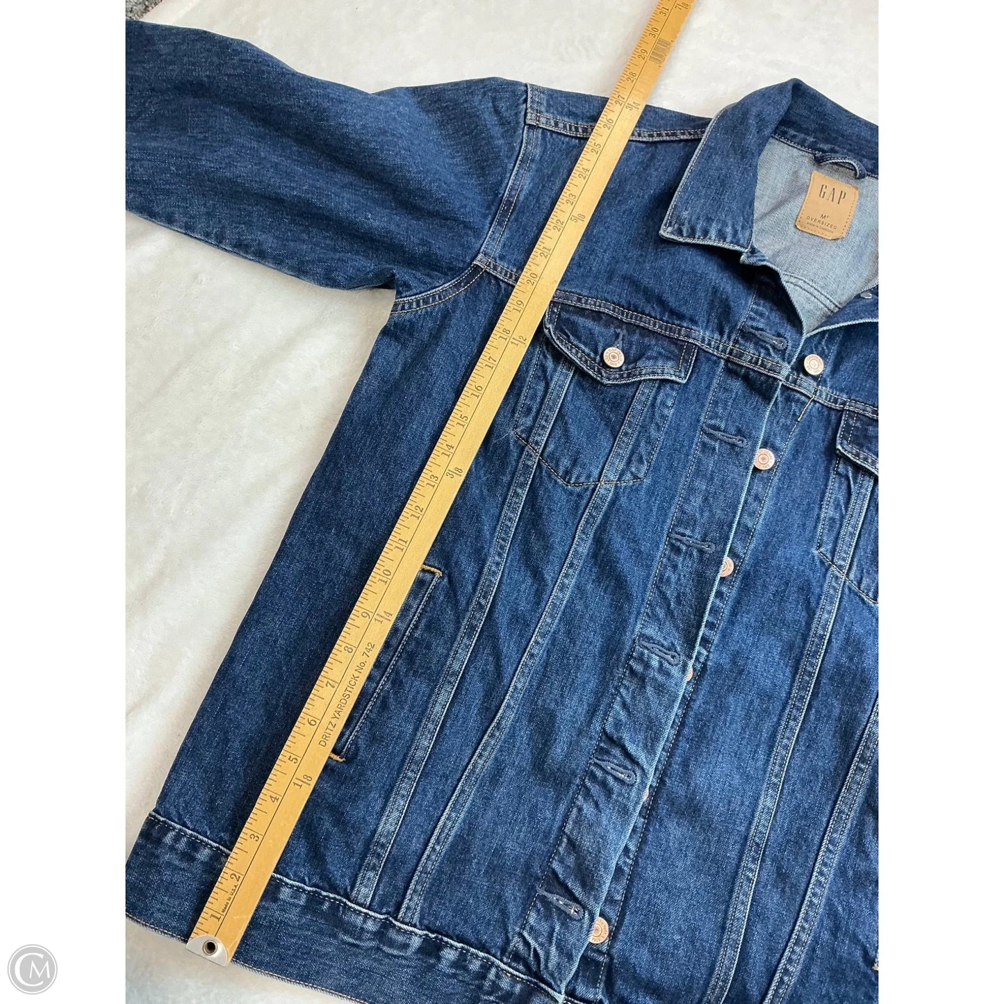 Jacket Denim By Gap In Blue Denim, Size: Mp