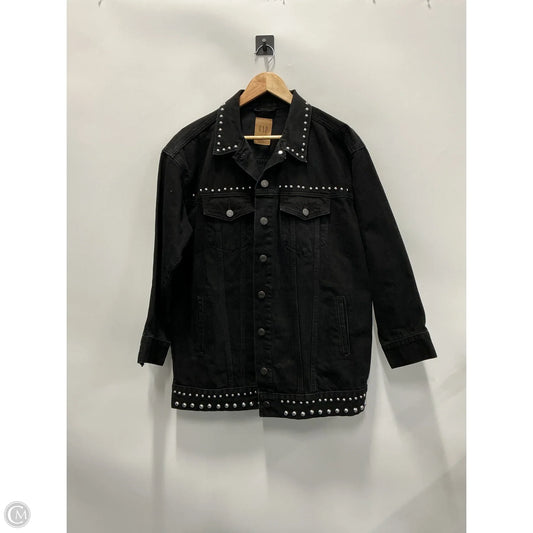 Jacket Denim By Gap In Black, Size: Mp