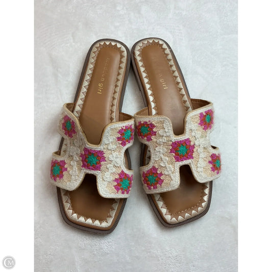 Sandals Flats By Madden Girl In Multi-colored, Size: 9