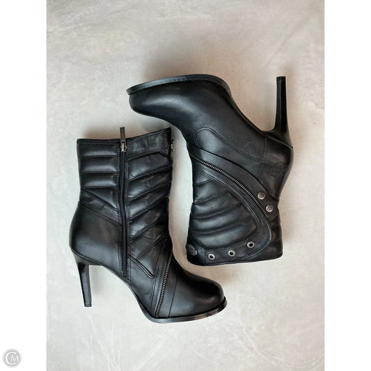 Boots Mid-calf Heels By Harley Davidson In Black, Size: 10