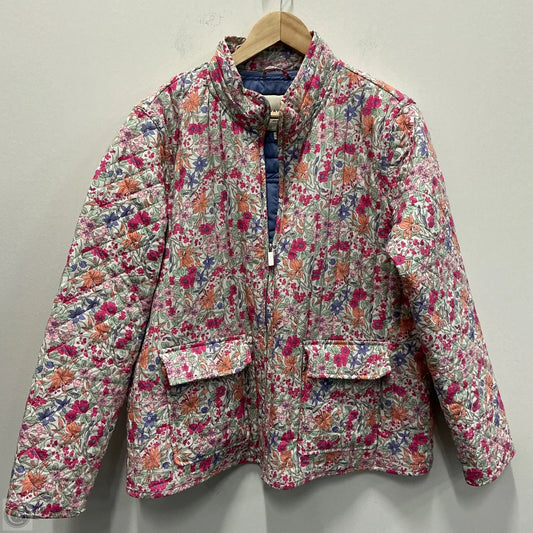 Jacket Puffer & Quilted By Bagatelle In Floral Print, Size: Xl