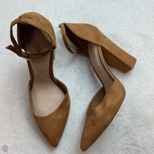 Shoes Heels Block By Aldo In Brown, Size: 9