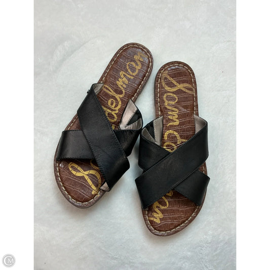 Sandals Flats By Sam Edelman In Black & Brown, Size: 7.5