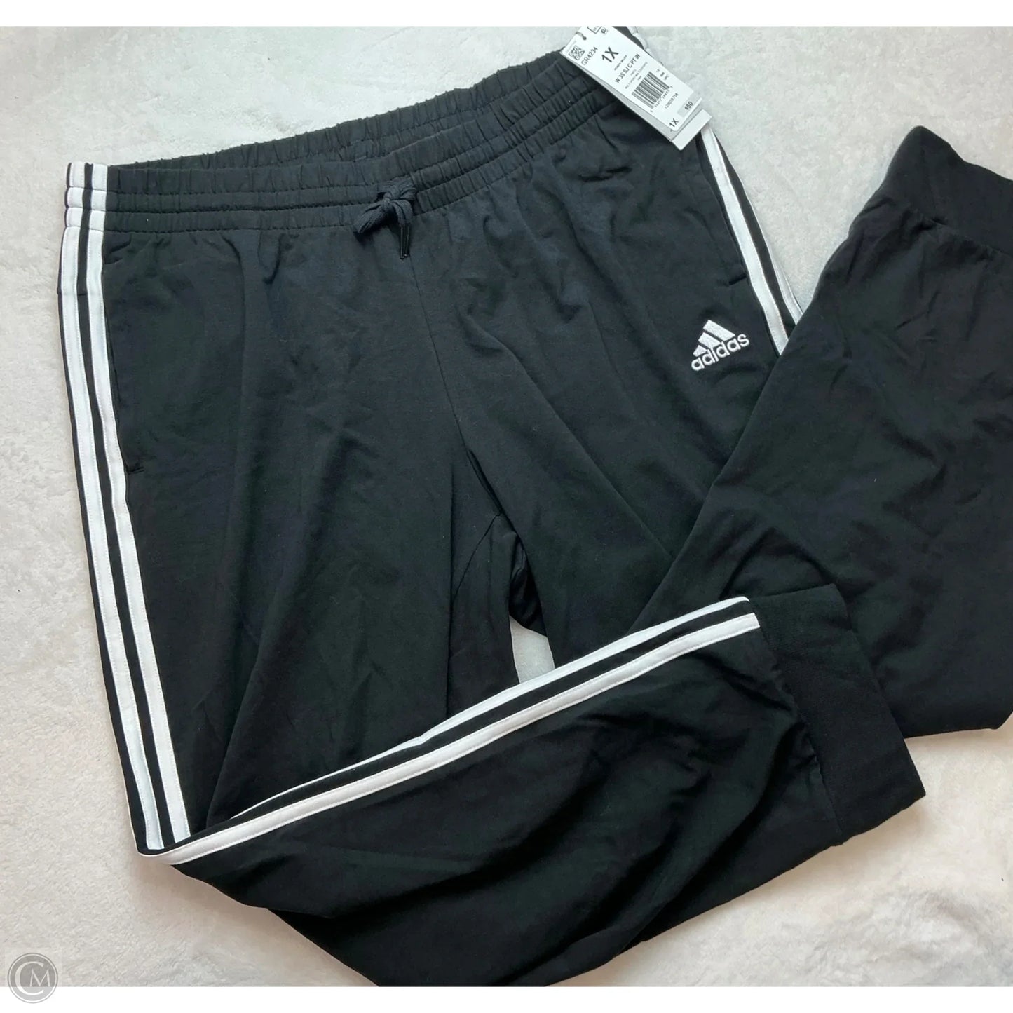 Athletic Pants By Adidas In Black, Size: 1x