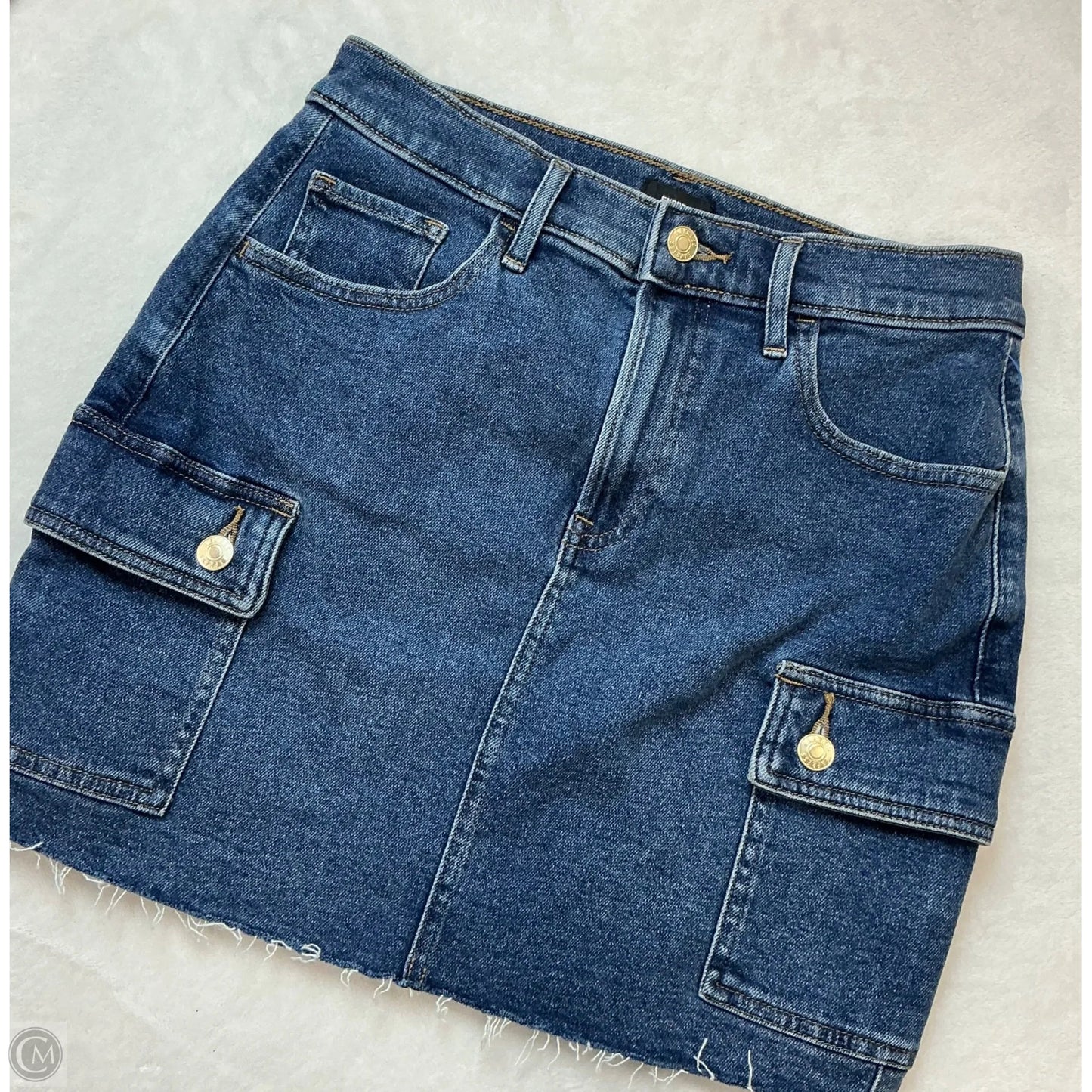 Skirt Mini & Short By Express In Blue Denim, Size: 2