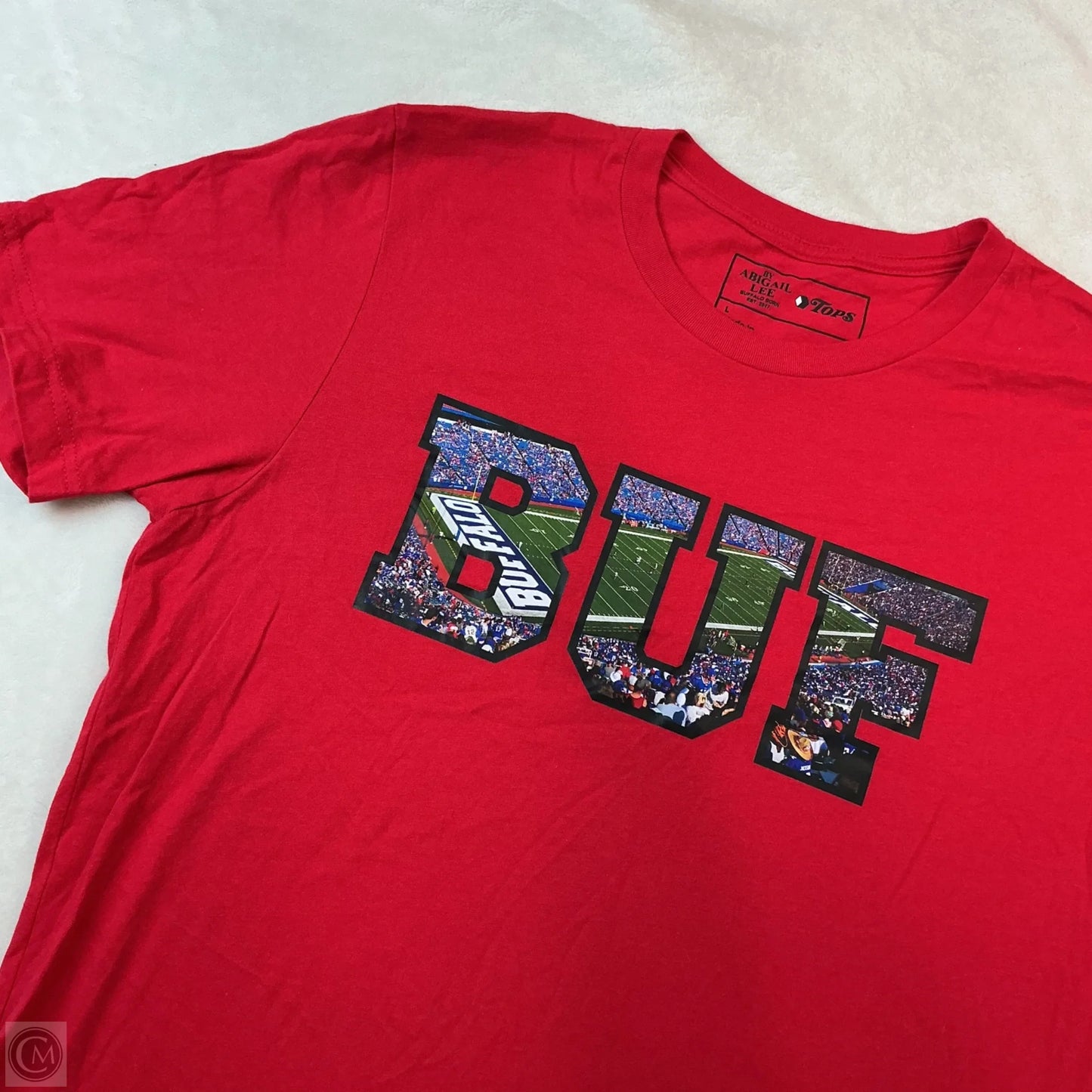 Athletic Top Short Sleeve By Clothes Mentor In Red, Size: L