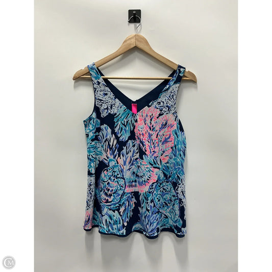 Top Sleeveless Designer By Lilly Pulitzer In Navy, Size: Xxs