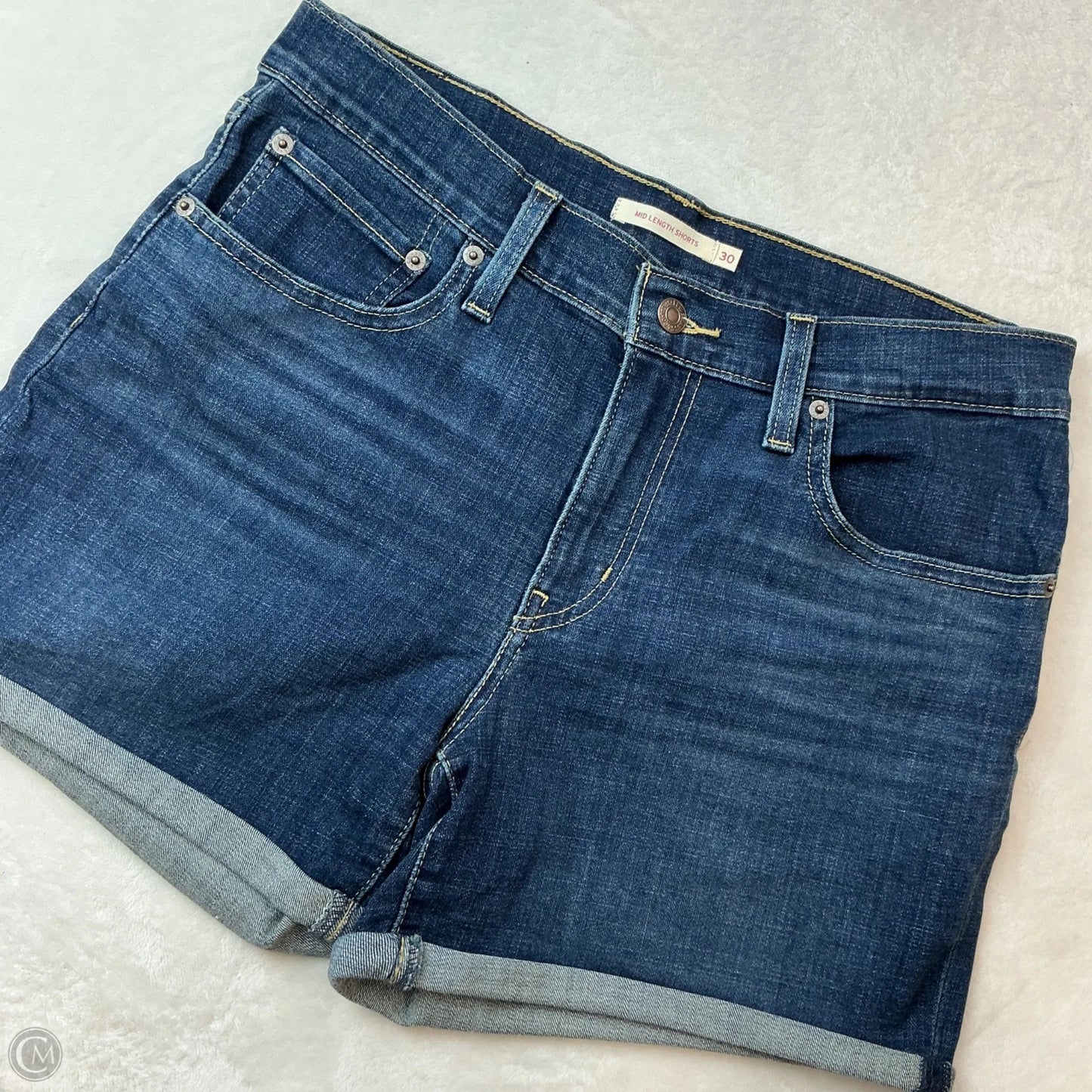 Shorts By Levis In Blue Denim, Size: 12