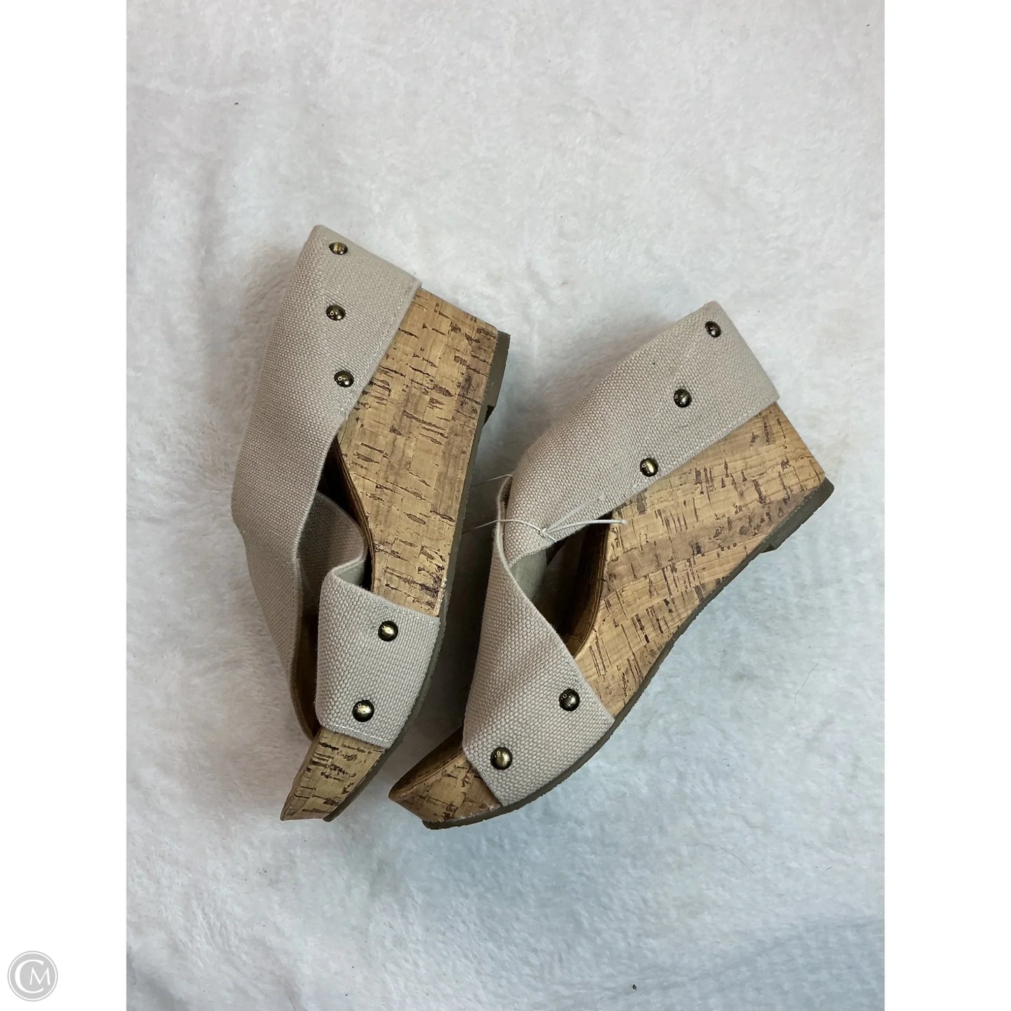 Shoes Heels Wedge By Esprit In Beige, Size: 8