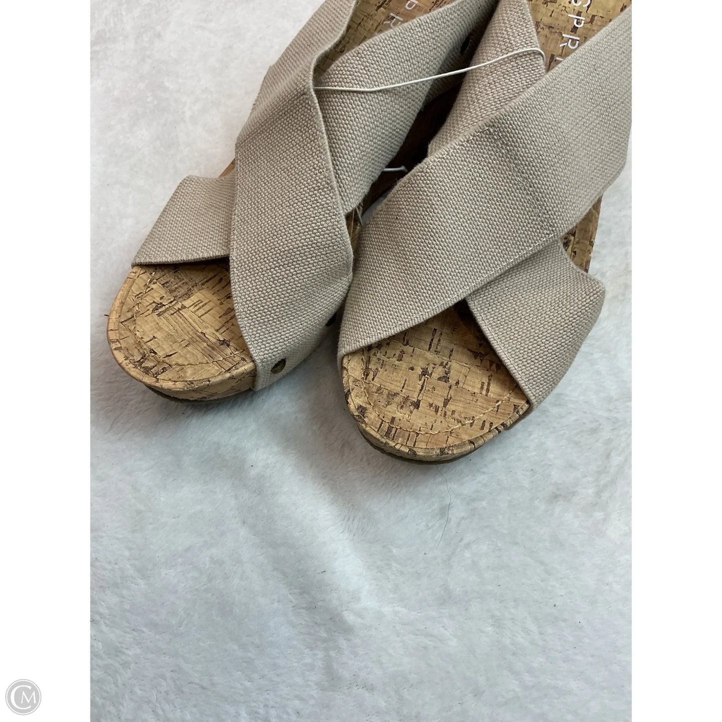 Shoes Heels Wedge By Esprit In Beige, Size: 8