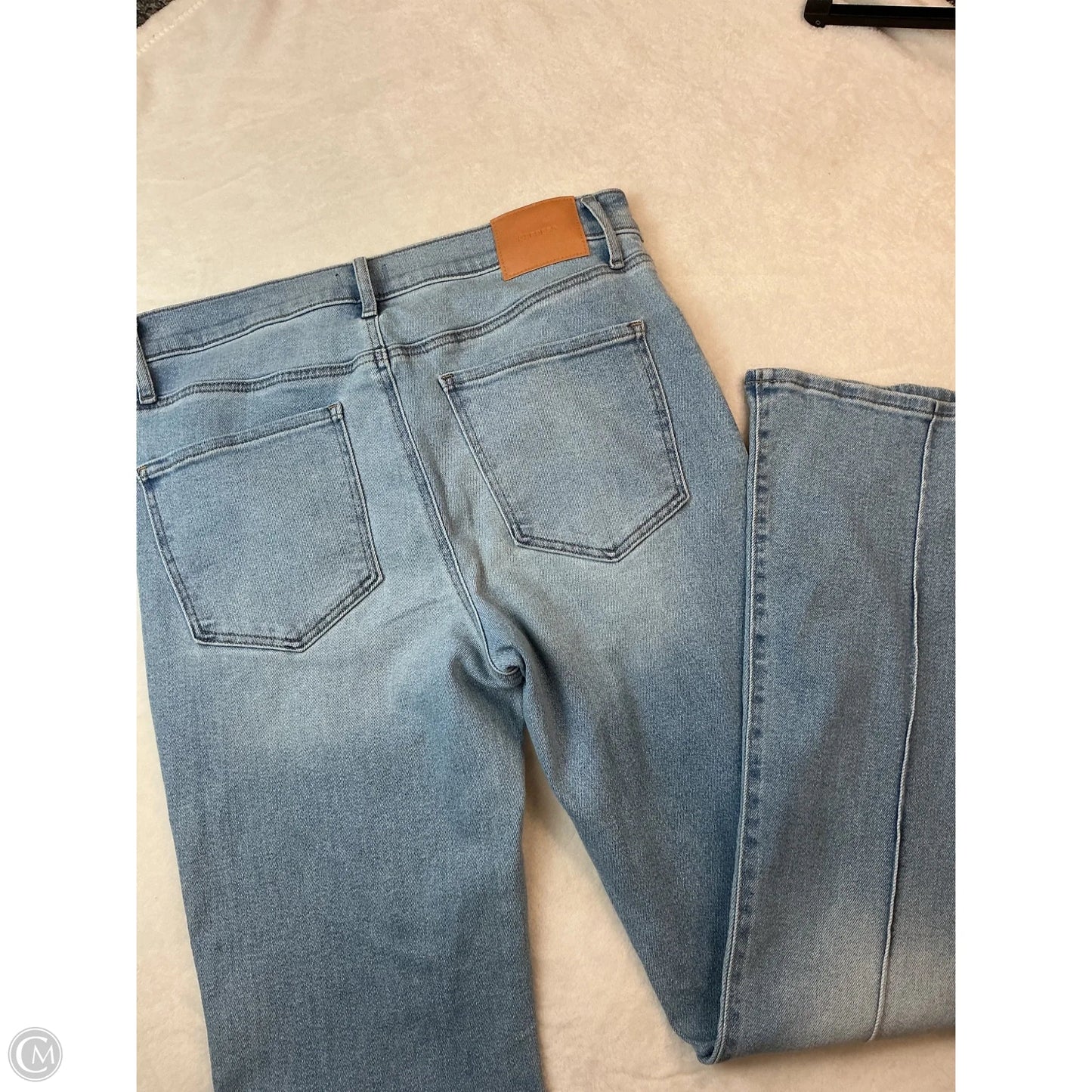 Jeans Flared By Express In Blue Denim, Size: 14
