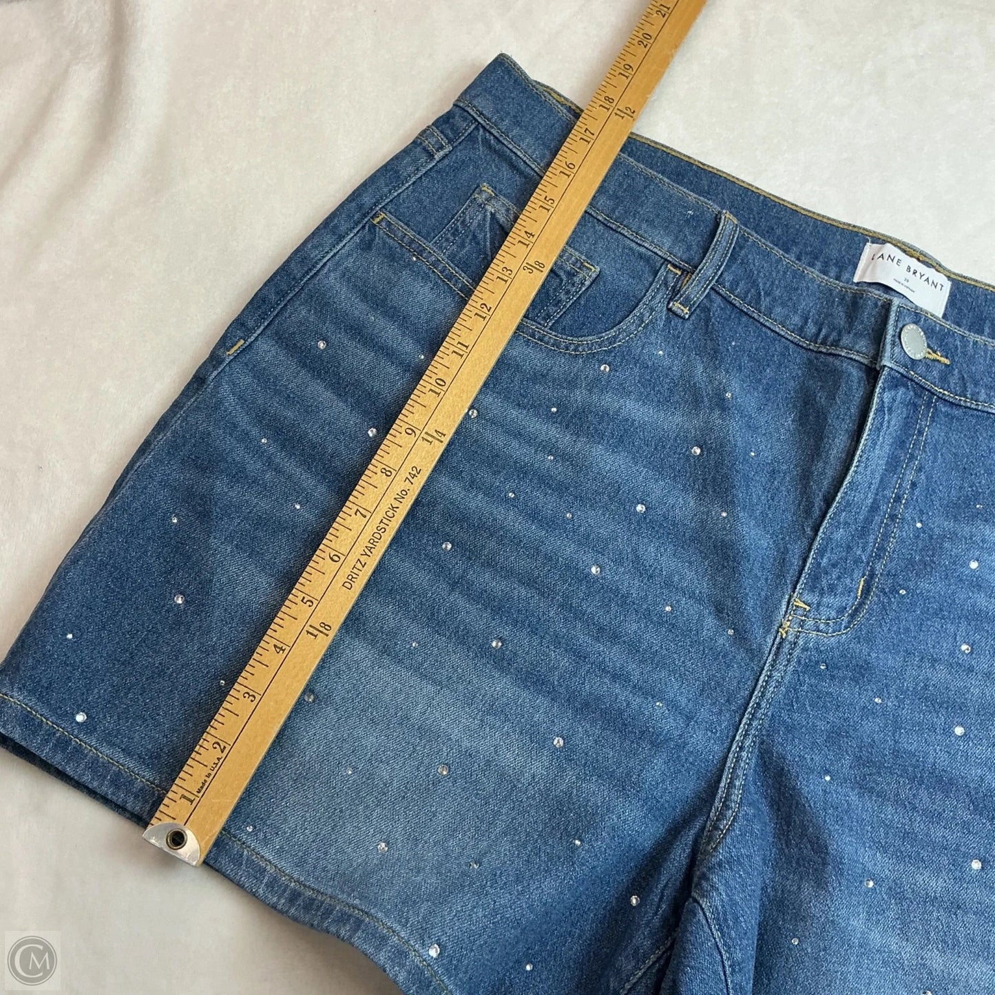Shorts By Lane Bryant In Blue Denim, Size: 20