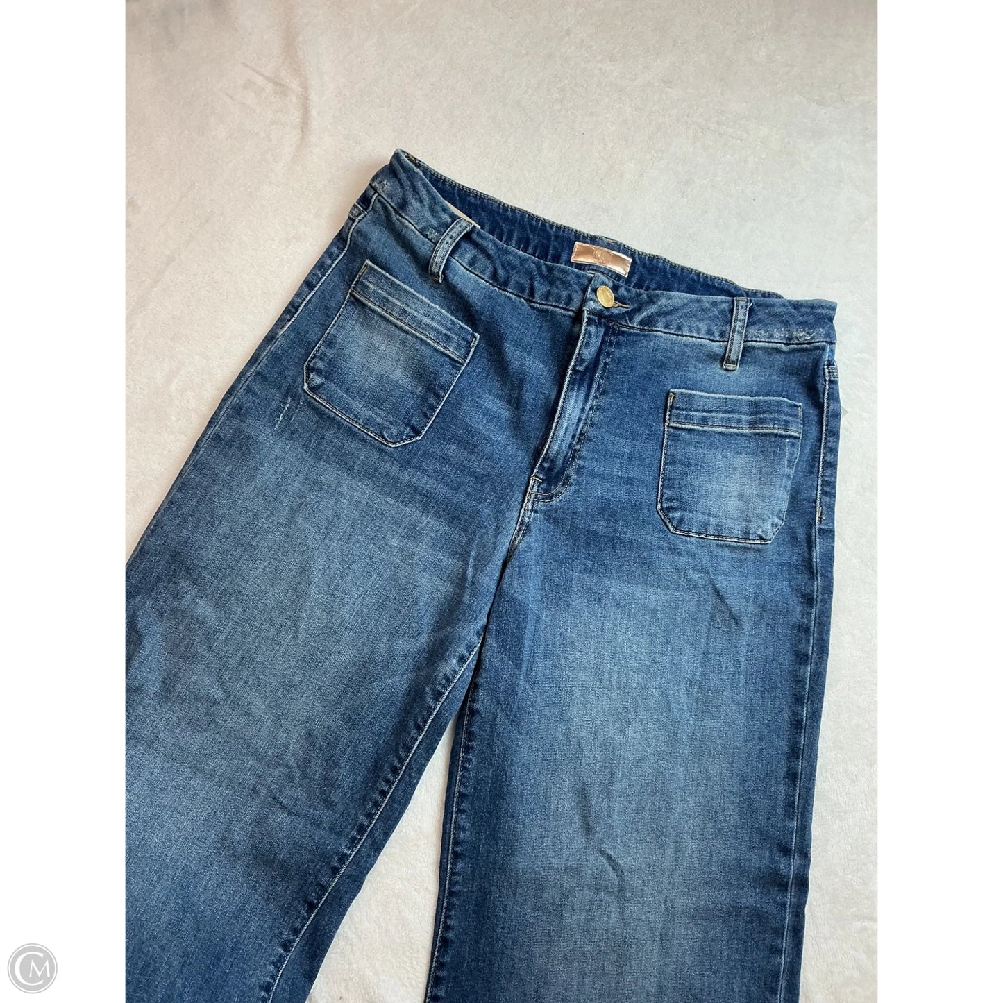 Jeans Wide Leg By Kut In Blue Denim, Size: 12