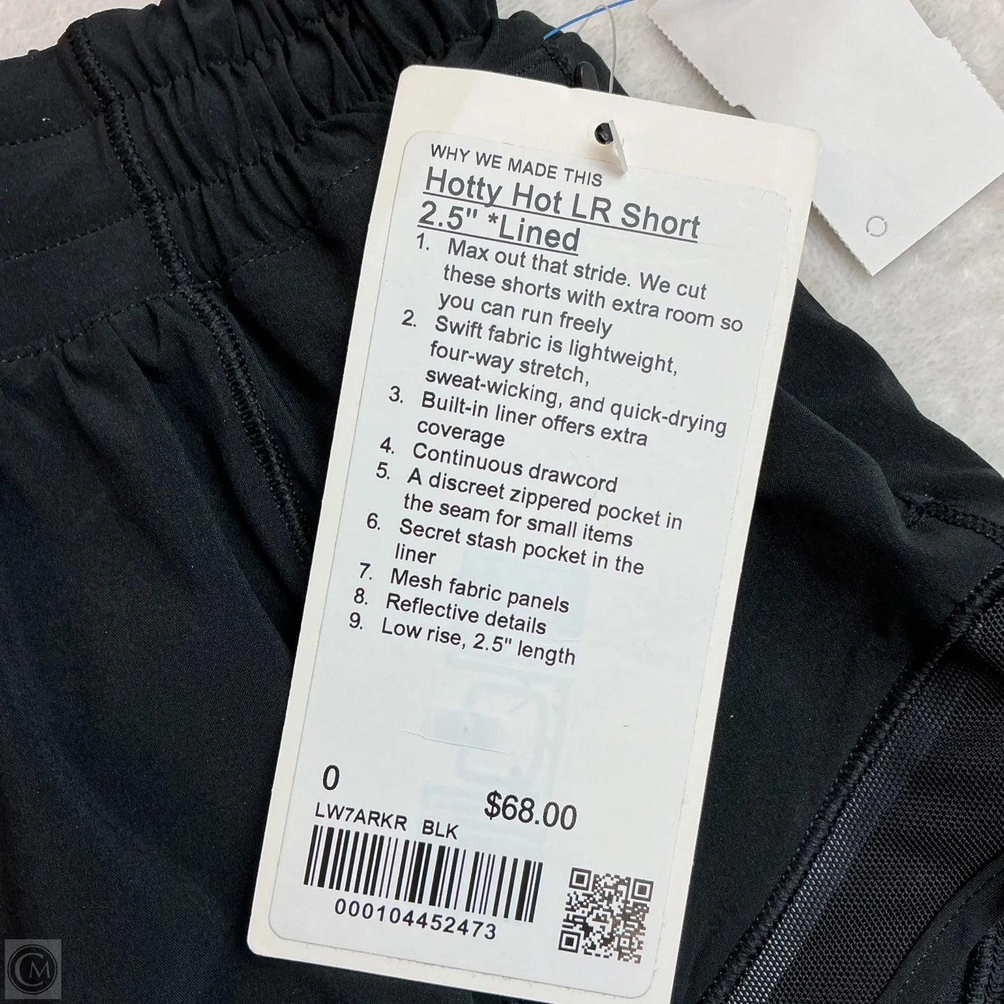 Athletic Shorts By Lululemon In Black, Size: 0
