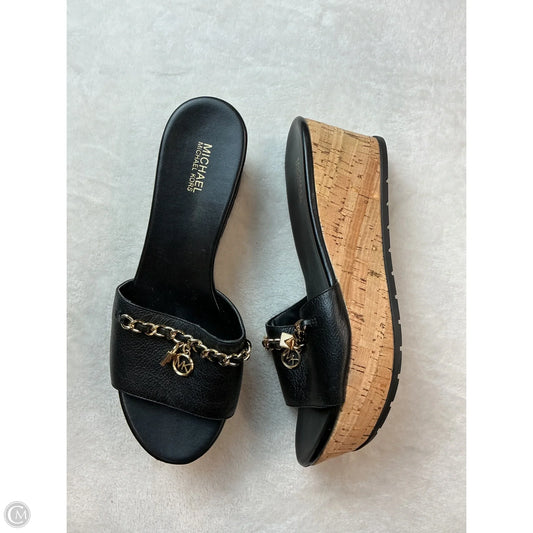 Sandals Heels Platform By Michael By Michael Kors In Black, Size: 7.5