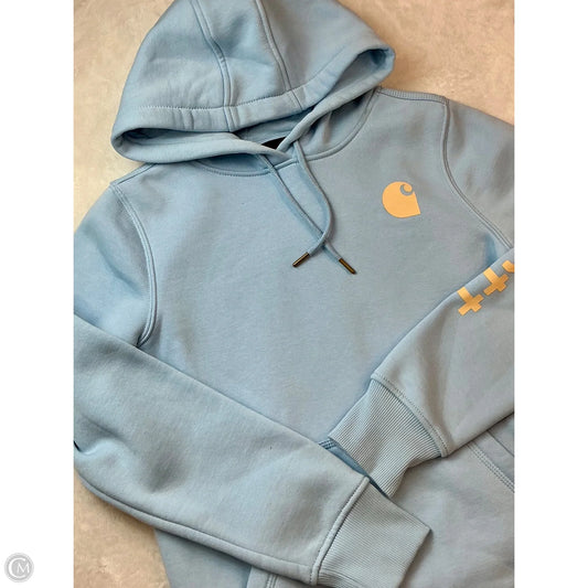 Sweatshirt Hoodie By Carhartt In Blue, Size: Xs